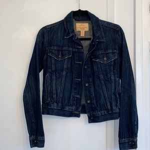 darkwash jean jacket